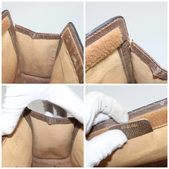 GUCCI GG Supreme Web Sherry Line Clutch Bag PVC Beige Red 89 01 001 Auth BA1880 - Picture 15 of 16